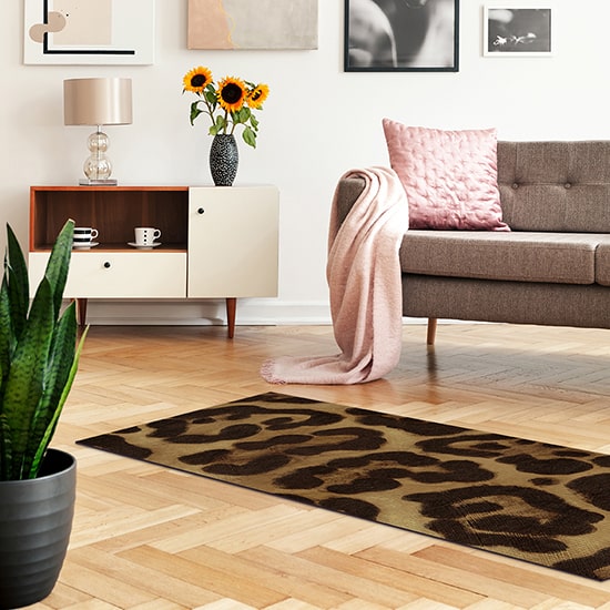 Heavy duty textured print yoga mat