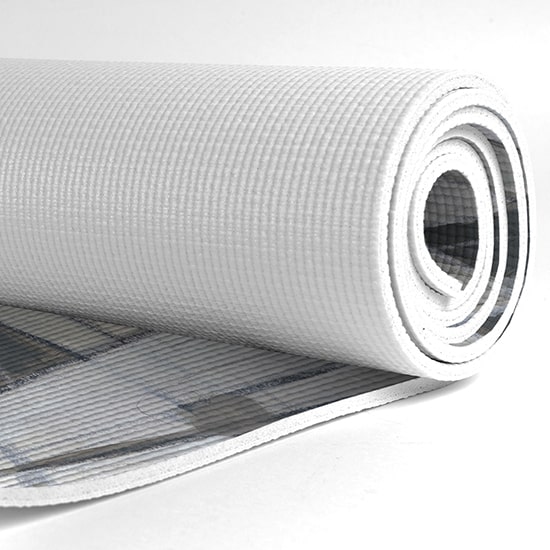 Textured yoga mat for grip and stability
