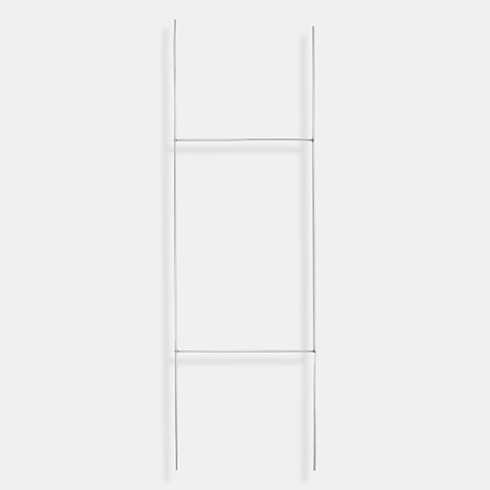 Metal H-stand included with yard sign for easy installation