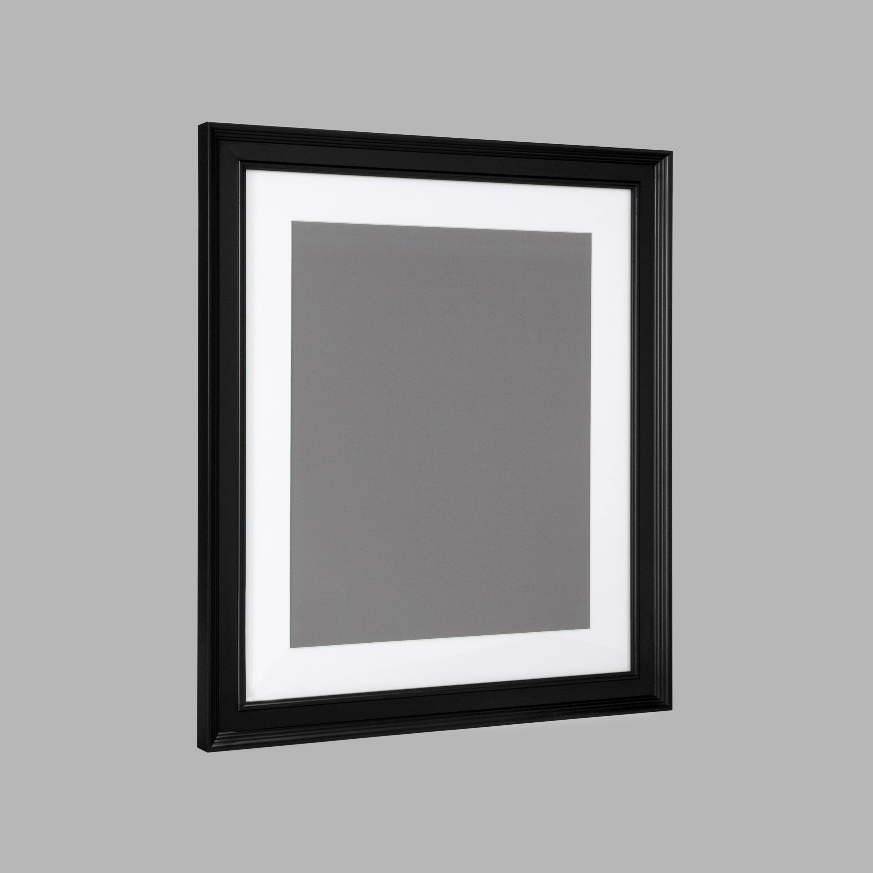 Black framed print with white matte