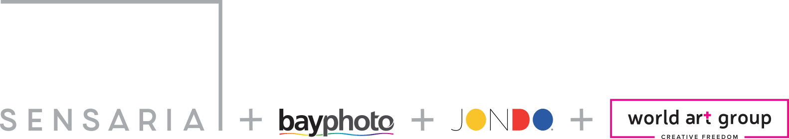 Better Together Logos Sensaria, Bay Photo, JONDO, World Art Group