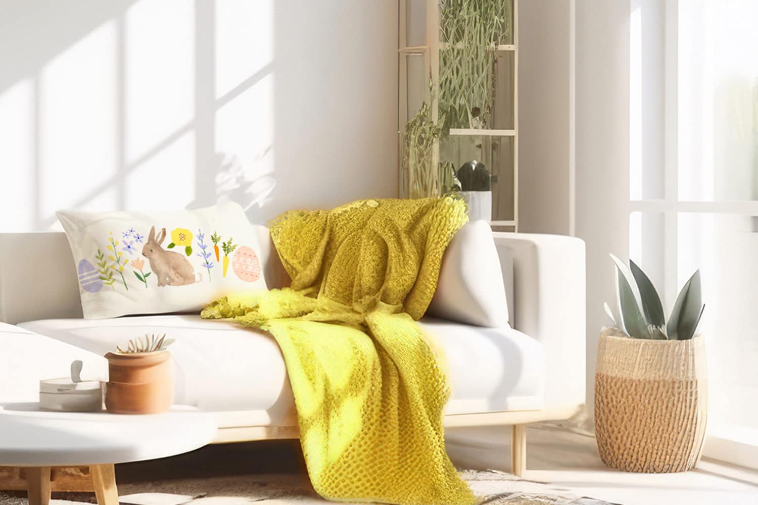Ecommerce Holiday Calendar | Sensaria Custom pillow on a couch