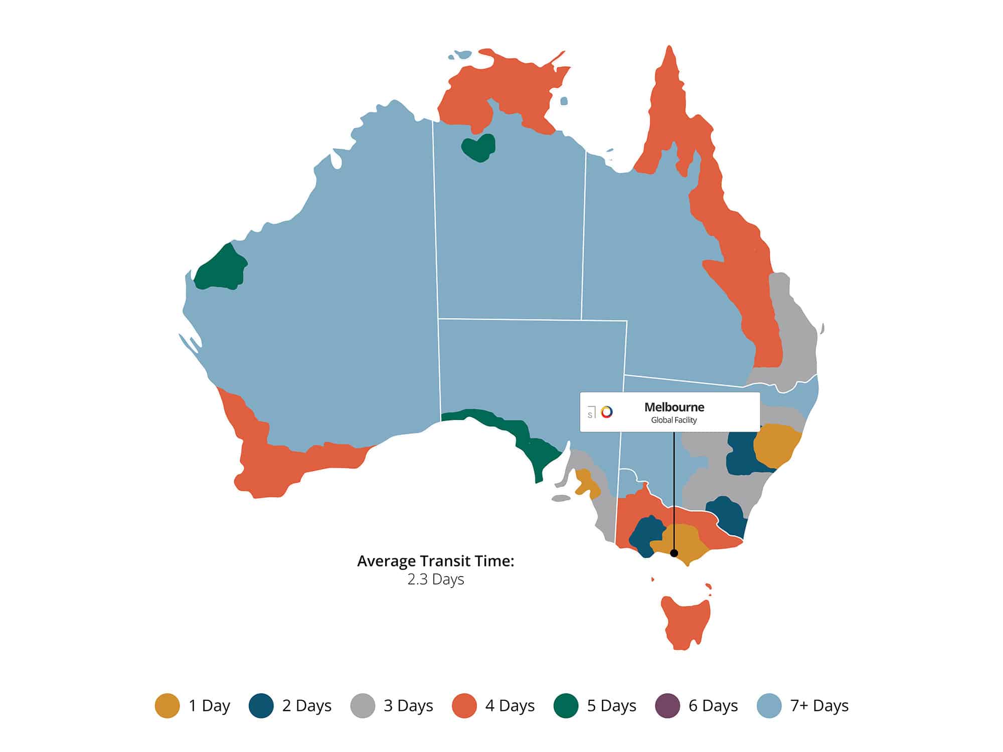 Sensaria Australia Map