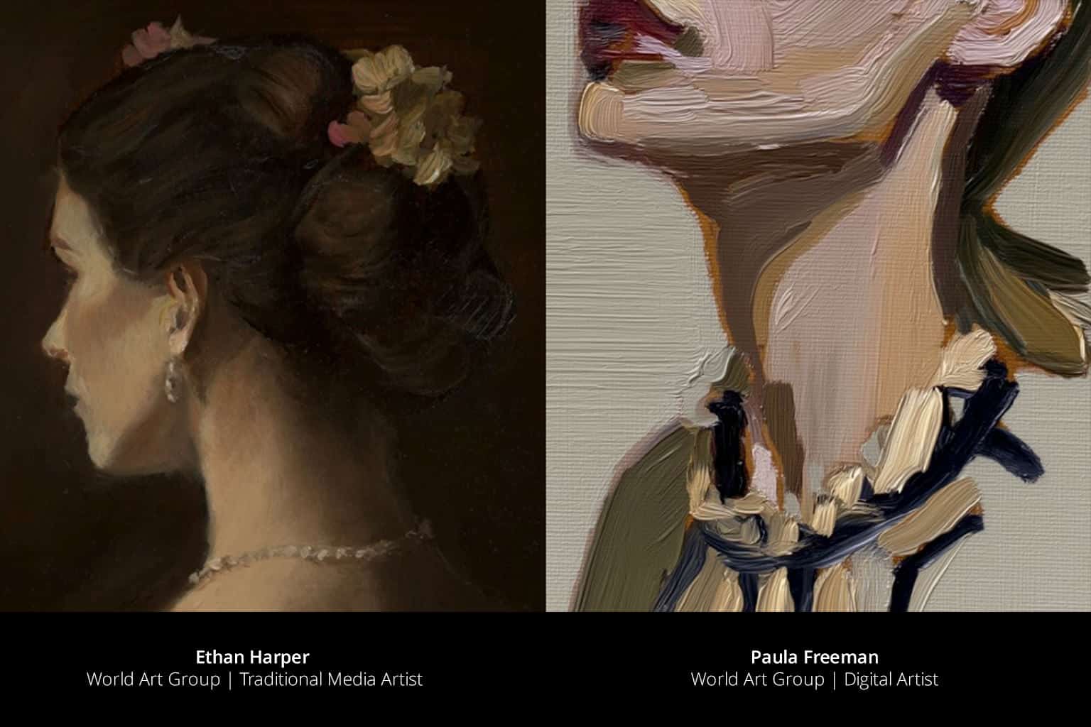 works featuring a female figure from Ethan Harper and Paula Freeman