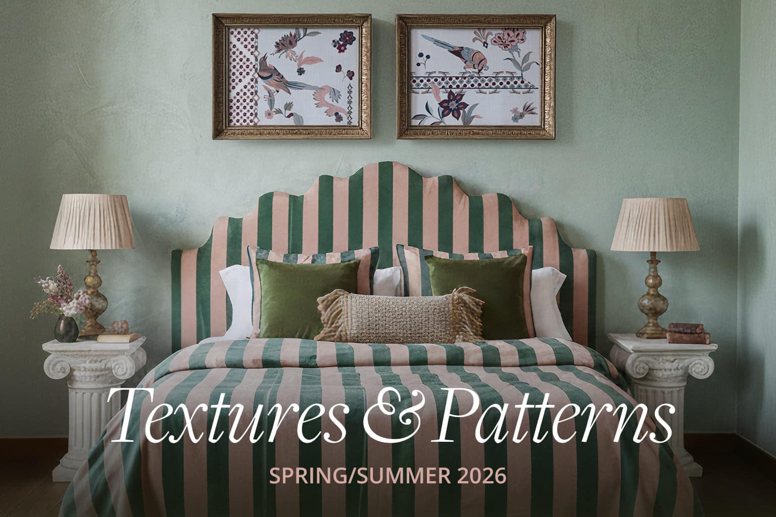 textures and patterns in bedroom SS26